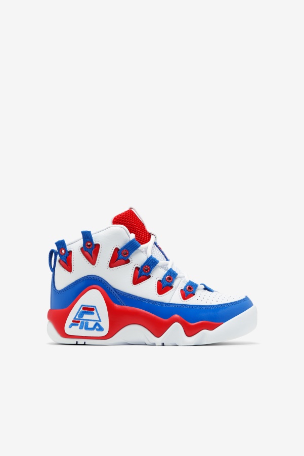 Fila White/Red/Blue Big Kids' Grant Hill 1