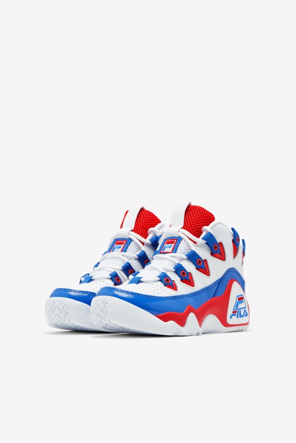 Fila White/Red/Blue Big Kids' Grant Hill 1