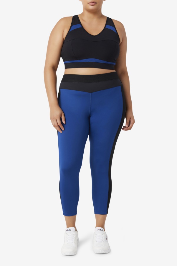 Forza Texture High Waist Legging Fila Navy Peony/Black