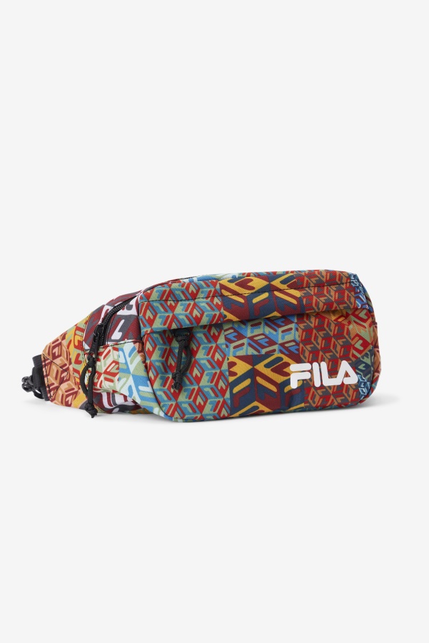 Fila Ocean/Yellow/White Jorina Patch Print Fanny Pack