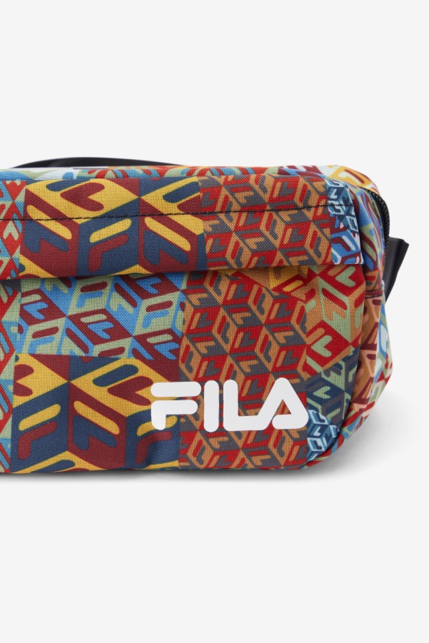 Fila Ocean/Yellow/White Jorina Patch Print Fanny Pack