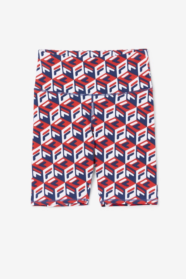 Fila Red/Navy/White Ainhoa Bike Short