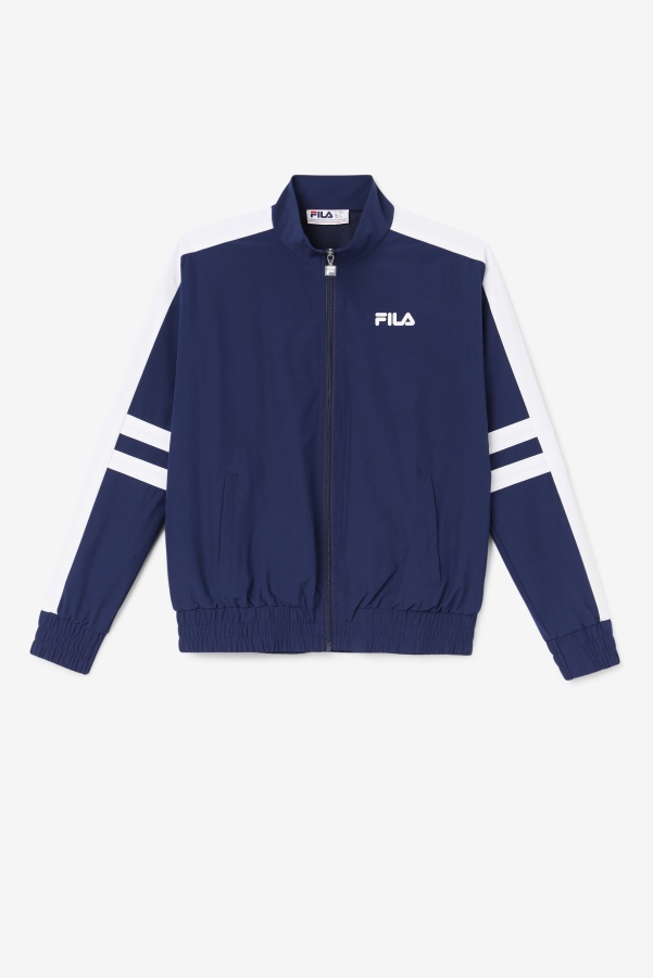 Navy/White Jovia Track Jacket Fila