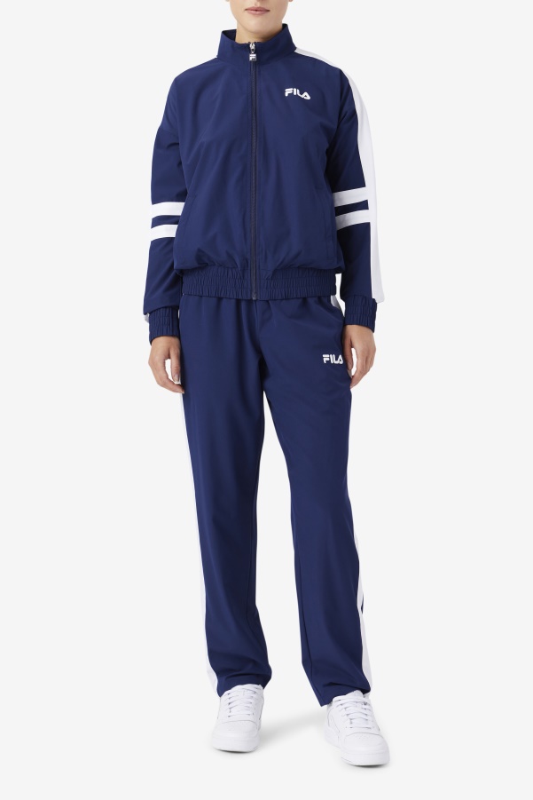 Navy/White Jovia Track Jacket Fila