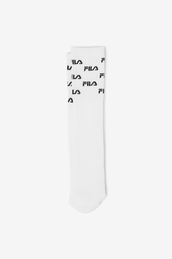 Logo Knee High Sock Fila White