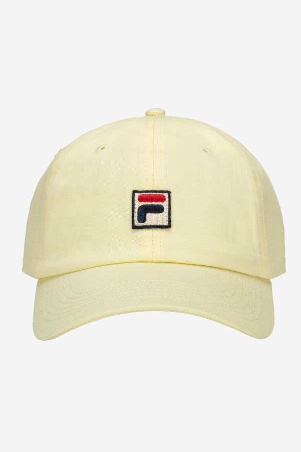 Fila Embroidered F-Box baseball Hat Tender Yellow