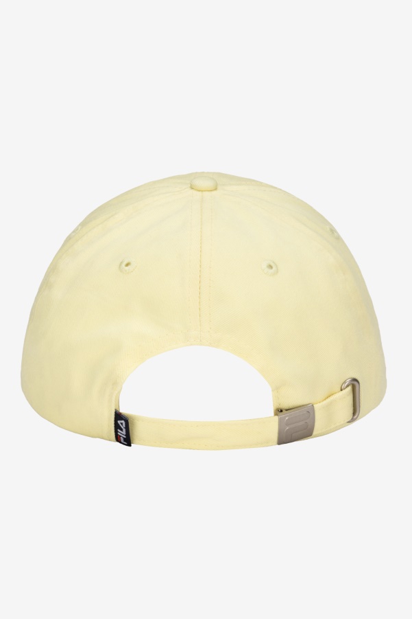 Fila Embroidered F-Box baseball Hat Tender Yellow