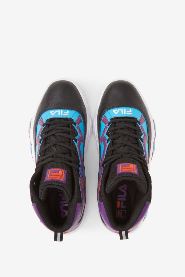 Black/White/Purple Men's MB Fila