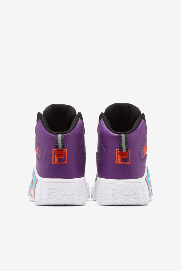 Black/White/Purple Men's MB Fila