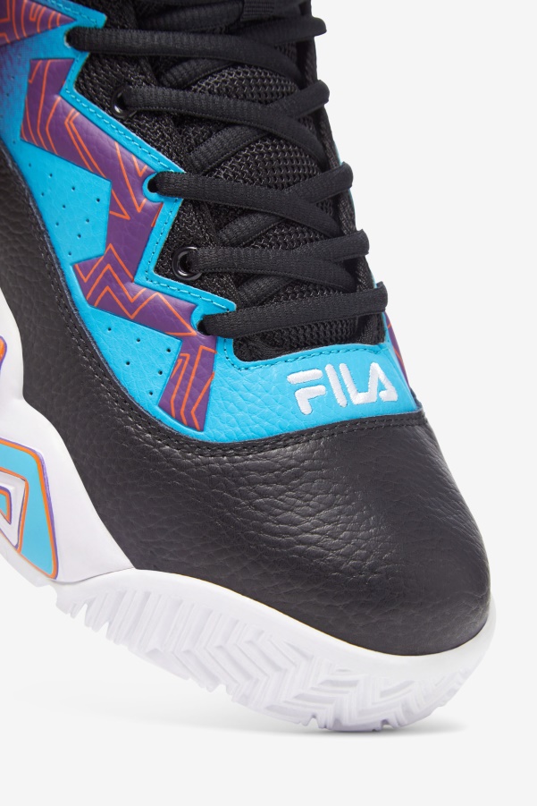Black/White/Purple Men's MB Fila