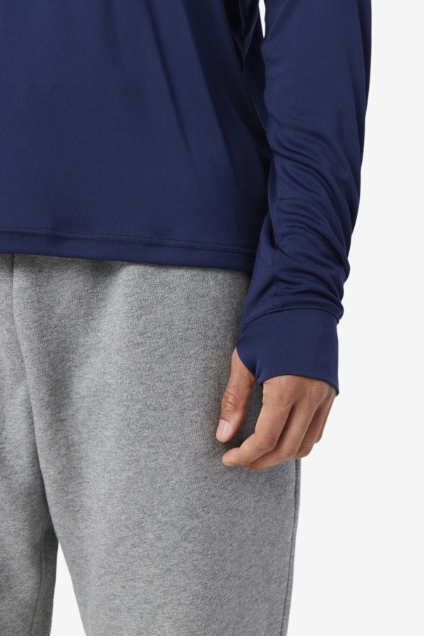 Peacoat/Black Jazam Long Sleeve Crew Fila