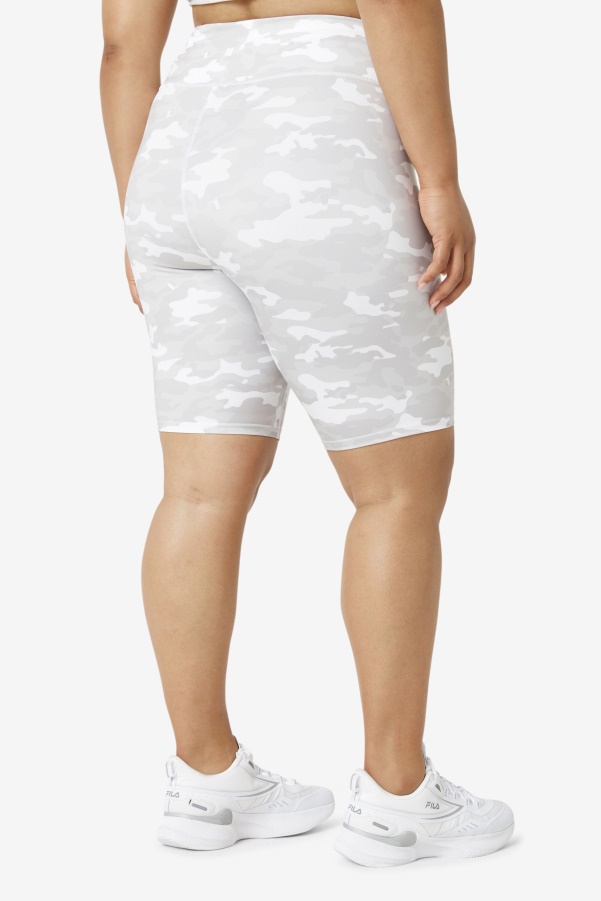 Fila White Forza 8" Bike Short