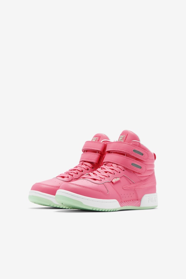 Fila Big Kids' F-14 Bubblegum/White