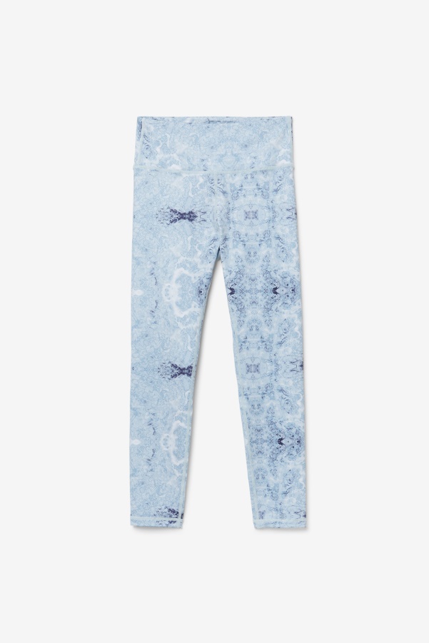 Blue Fog Print Forza Sleek 7/8 Leggings Fila Blue Fog Print Forza Sleek 7/8 Leggings Fila