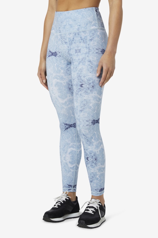 Blue Fog Print Forza Sleek 7/8 Leggings Fila
