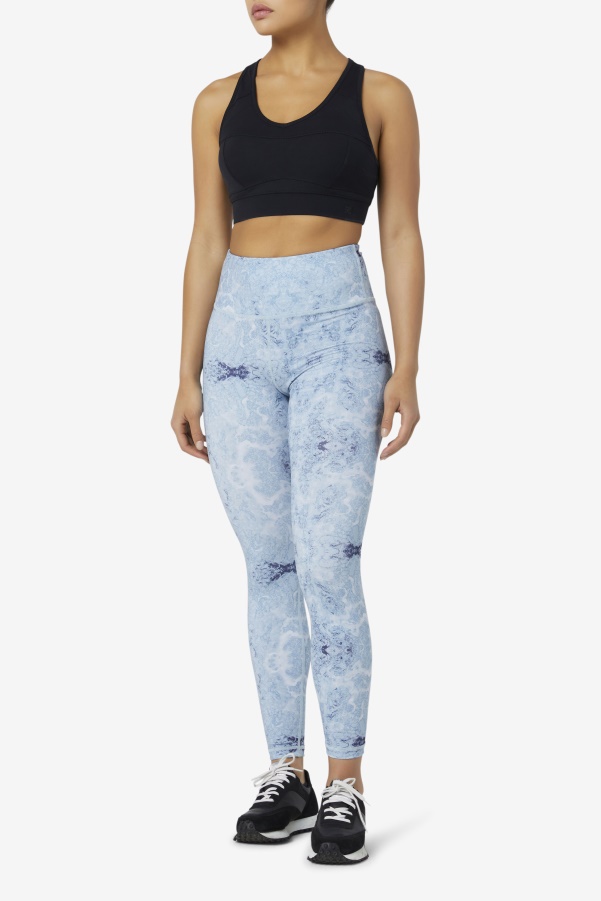Blue Fog Print Forza Sleek 7/8 Leggings Fila