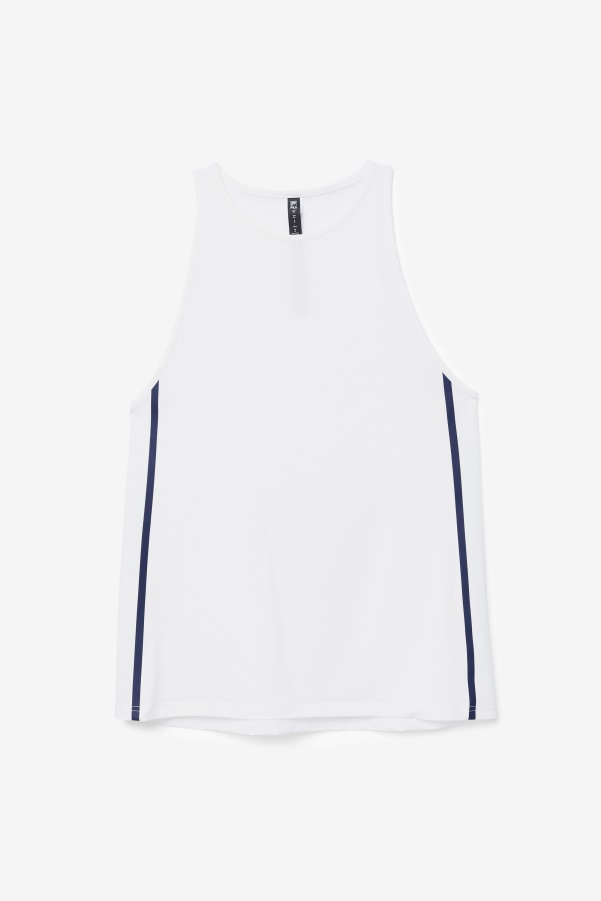 Fila White/White Heather/Black Fi-Lux Loose Tank Top