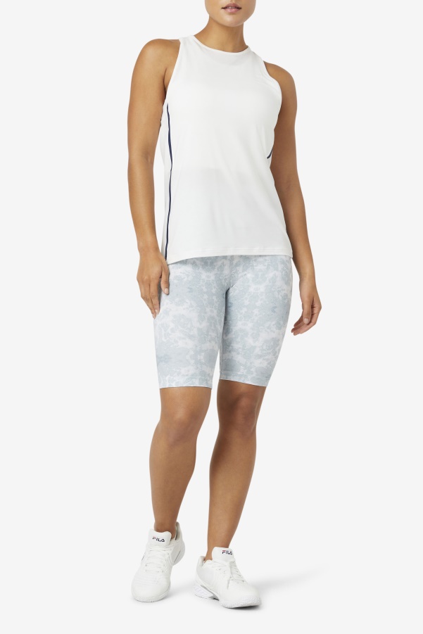 Fila White/White Heather/Black Fi-Lux Loose Tank Top