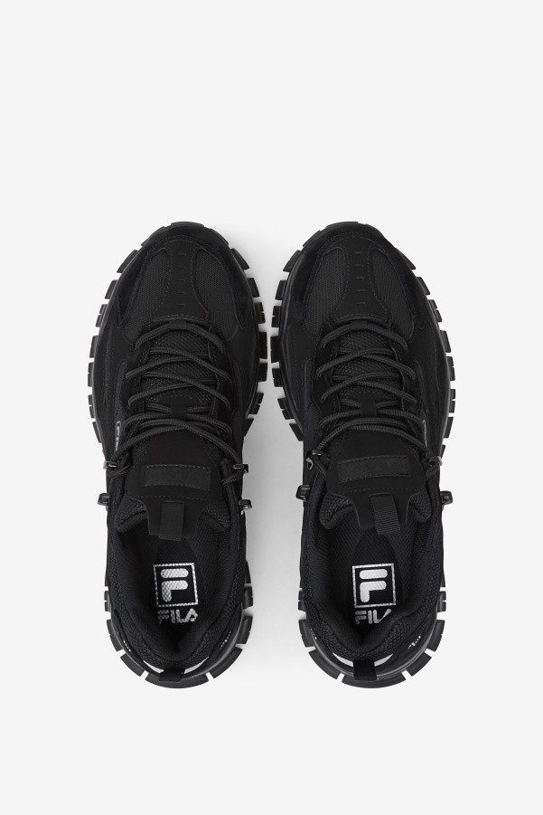 Black/Metallic Silver Fila Men's Ray Tracer TR 2