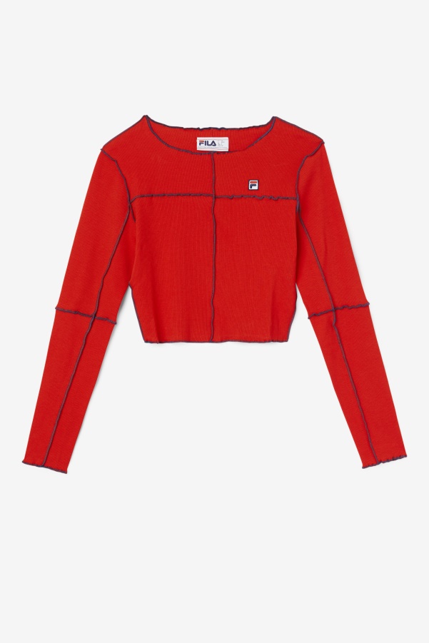 Fila Red Brooklynn Top