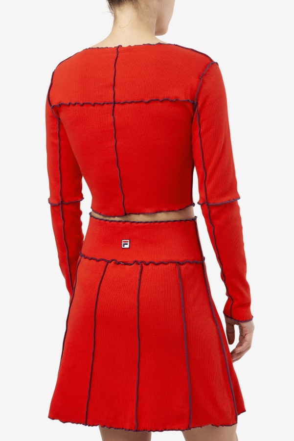 Fila Red Brooklynn Top