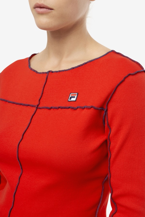 Fila Red Brooklynn Top