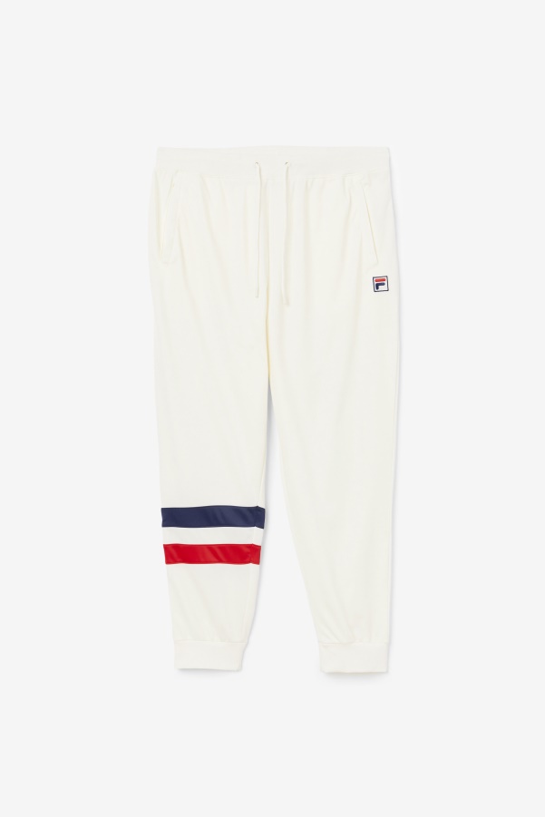 Egret/Red/Navy Fila Jaya Track Pant