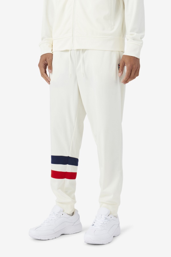 Egret/Red/Navy Fila Jaya Track Pant