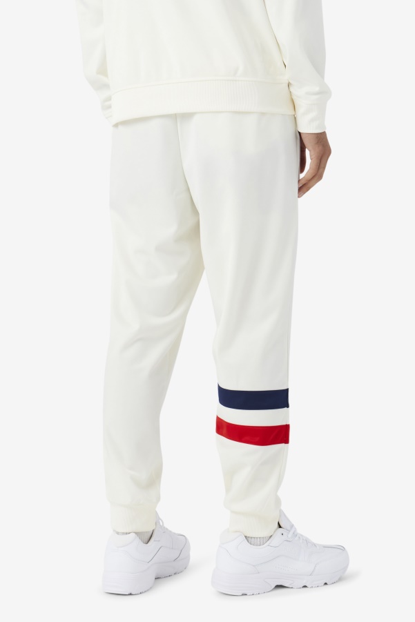 Egret/Red/Navy Fila Jaya Track Pant