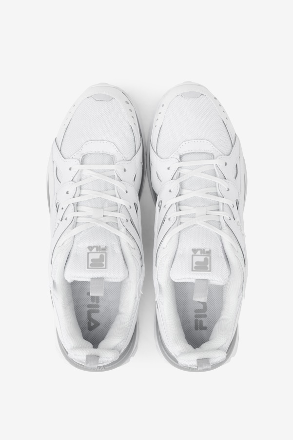 White/Glacier Gray Men's Sandenal Patched Fila