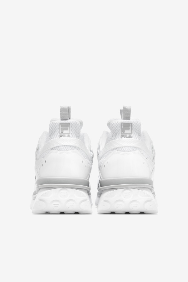 White/Glacier Gray Men's Sandenal Patched Fila