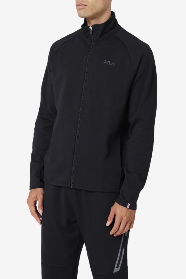 Black Fila Commuter Track Jacket