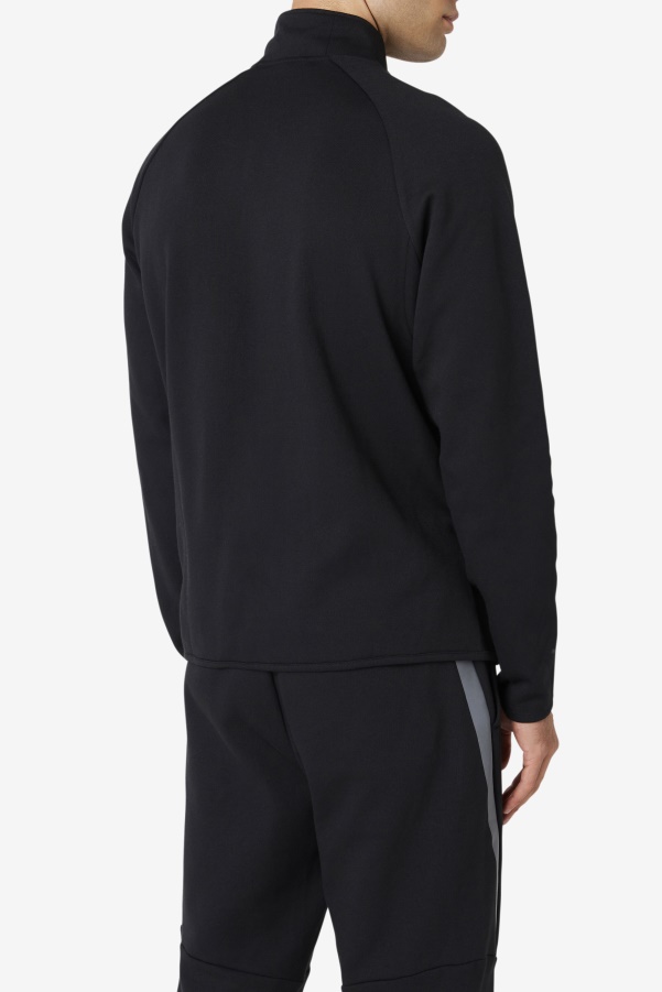 Black Fila Commuter Track Jacket