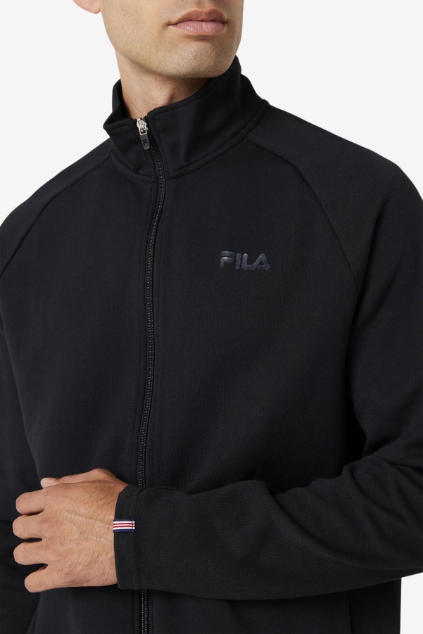 Black Fila Commuter Track Jacket