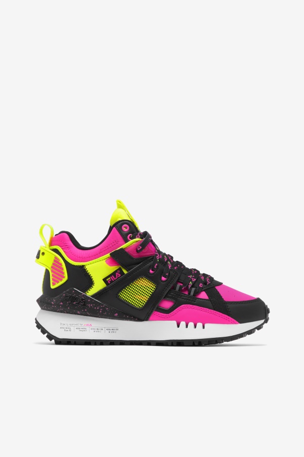 Black/White/Pink Glow Women's Spectra Fila