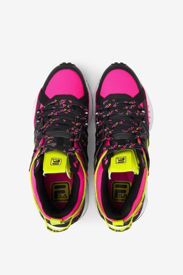 Black/White/Pink Glow Women's Spectra Fila