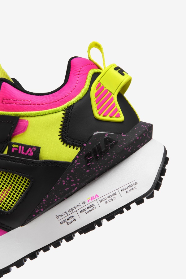 Black/White/Pink Glow Women's Spectra Fila