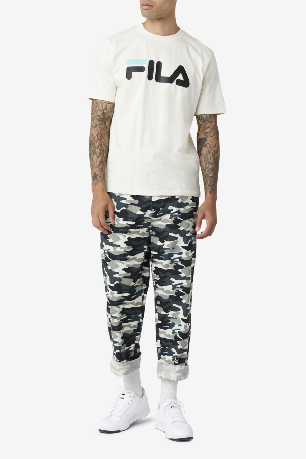 Turtledove/Black/Blue Men's Eagle Tee Fila