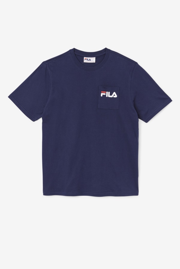 Peacoat Fila Curtis Pocket Tee