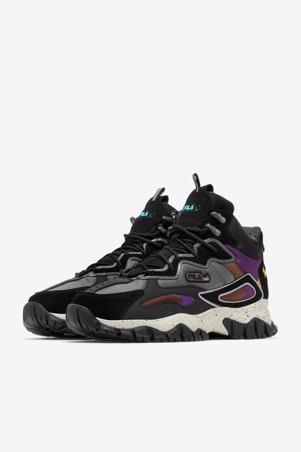 Fila Men's Ray Tracer Tr 2 Mid Black/Purple/Pelican