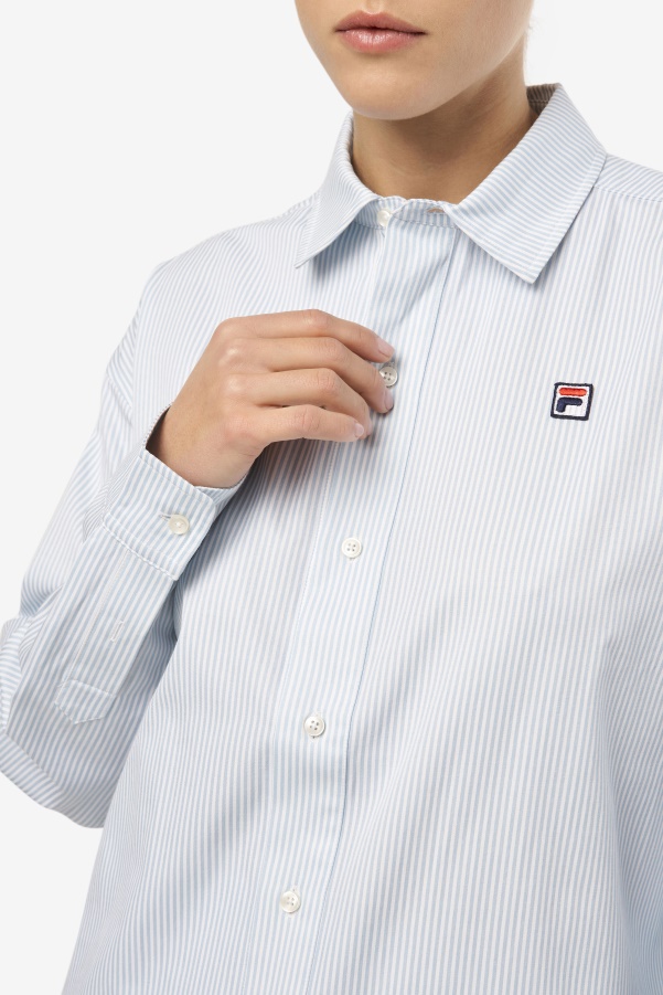 Ariella Dress Shirt Blue/White Fila