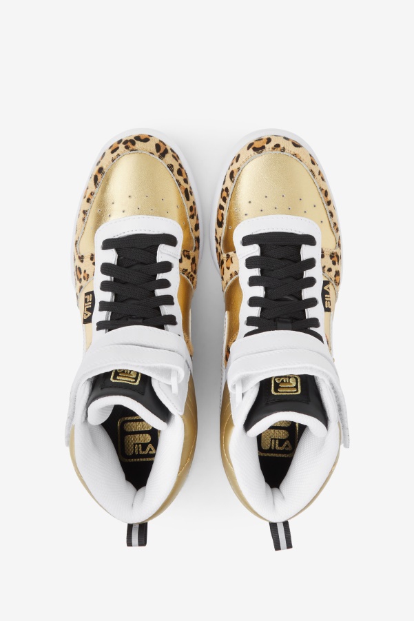 Fila Metallic Gold/White/Black Women's F-14 Metallic