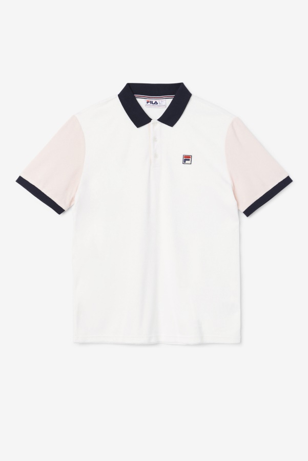 Gramme Polo Fila Marshmallow/Pink/Navy