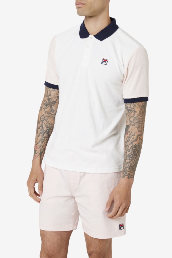 Gramme Polo Fila Marshmallow/Pink/Navy