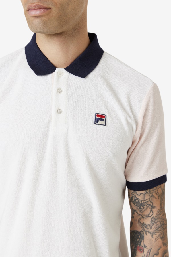 Gramme Polo Fila Marshmallow/Pink/Navy
