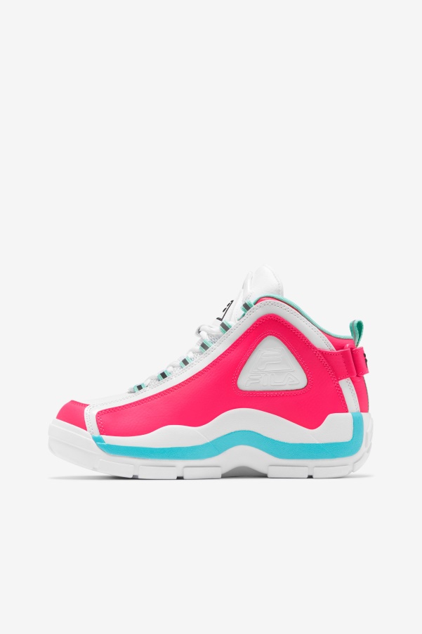 Women's Grant Hill 2 White/Diva Pink/Blue Fila