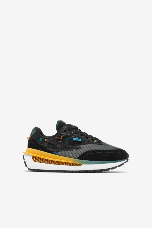 Big Kids' Renno Fila Black/June Bug/Saffron