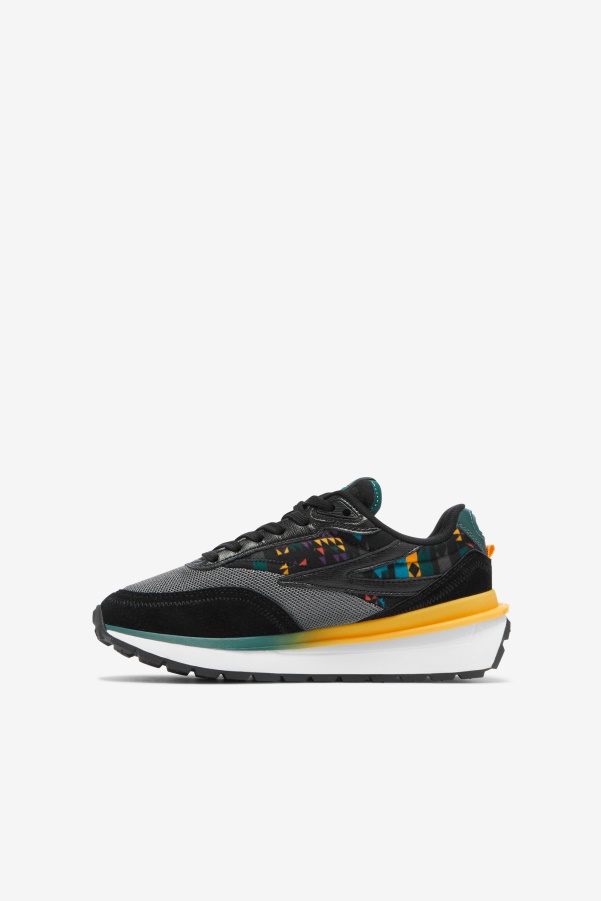 Big Kids' Renno Fila Black/June Bug/Saffron