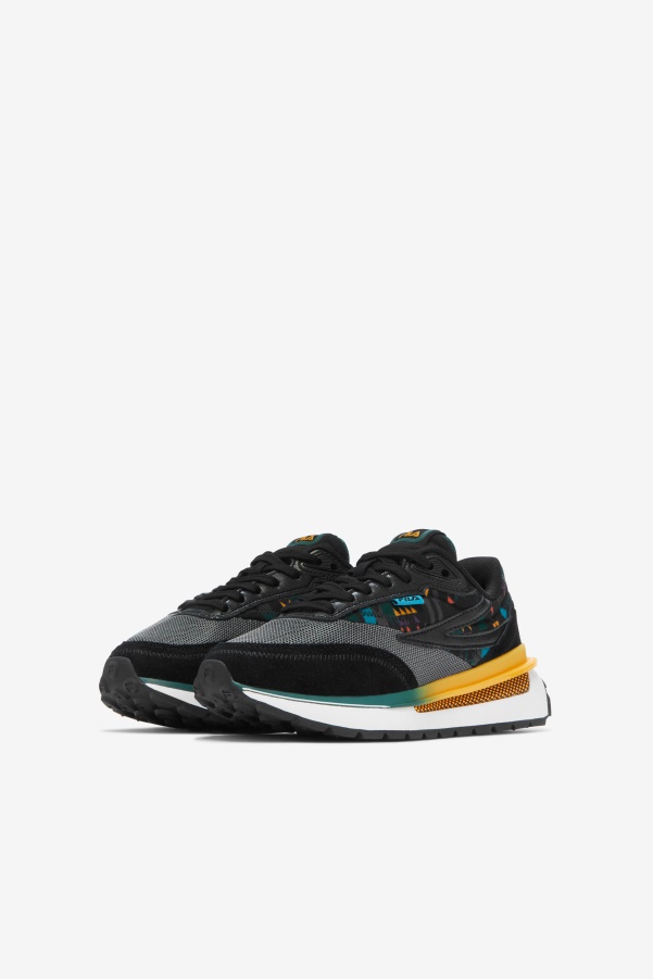 Big Kids' Renno Fila Black/June Bug/Saffron
