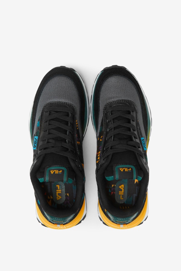 Big Kids' Renno Fila Black/June Bug/Saffron